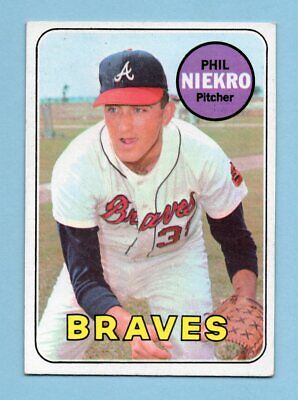 1969 Topps #355 Phil Niekro Atlanta Braves Baseball Card EX+  