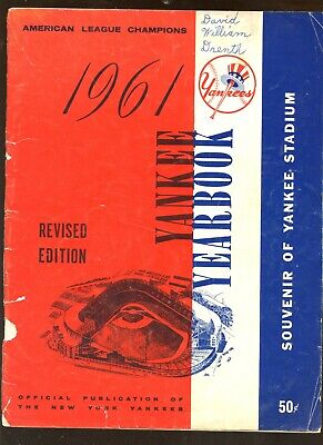 1961 MLB New York Yankees Revised Yearbook low grade