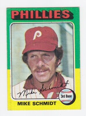 1975 Topps #70 Mike Schmidt Philadelphia Phillies Baseball Card EX+