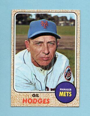 1968 Topps #27 Gil Hodges New York Mets Baseball Card EX