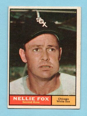 1961 Topps #30 Nellie Fox Chicago White Sox Baseball Card EX 