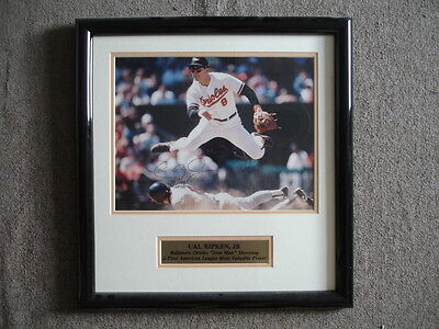 Cal Ripken Jr. Autographed 18″ x 19″ Framed Photograph – JSA COA