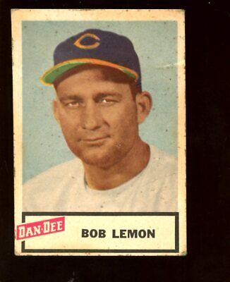 1954 Dan Dee Potato Chips Baseball Card HOFER Bob Lemon