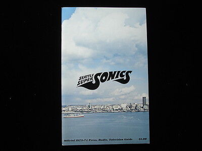 1973-74 Seattle Supersonics NBA Basketball Media Guide