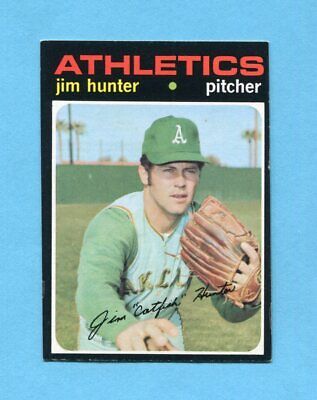 1971 Topps #45 Catfish Hunter Oakland A's Baseball Card EX+