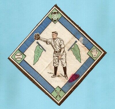 1914 B18 Blanket Tommy Griffith Boston Braves White Infield Green Pents Vari sta