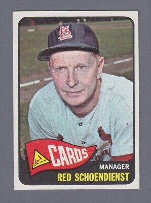 1965 Topps #556 Red Schoendienst St. Louis Cardinals Baseball Card EX+ - Ex/Mt 