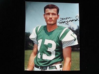 Don Maynard NY Jets Autographed 8" x 10" Color Photograph - B&E Hologram