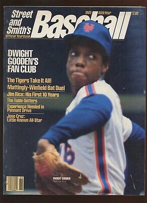 1985 Street & Smith Baseball Yearbook Doc Gooden New York Mets EXMT