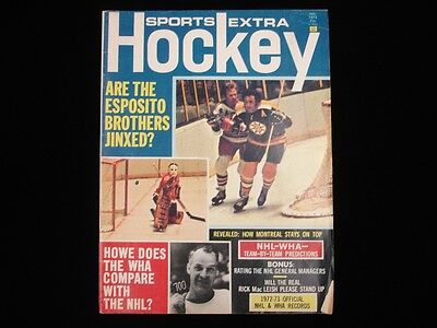 December 1973 Sports Extra Hockey Magazine - Esposito Brothers Cover