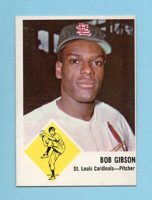 1963 Fleer #61 Bob Gibson St. Louis Cardinals Baseball Card NM o/c 