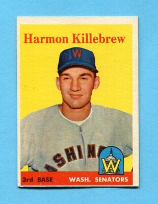 1958 Topps #288 Harmon Killebrew Washington Senators Baseball Card NM o/c