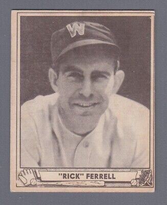 1940 Play Ball #21 Rick Ferrell Washington Senators Baseball Card EX o/c 