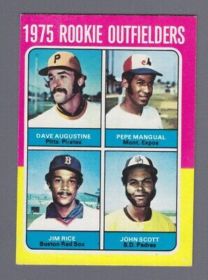 1975 Topps #616 Jim Rice & others Rookie Baseball Card EX+