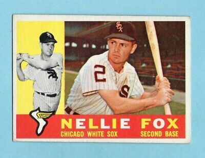 1960 Topps #100 Nellie Fox Chicago White Sox Baseball Card EX        