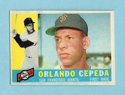 1960 Topps #450 Orlando Cepeda San Francisco Giants Baseball Card NM ds pi      