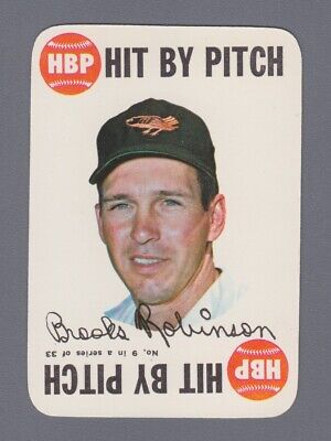 1968 Topps Game Insert #9 Brooks Robinson Baltimore Orioles Baseball Card NM 