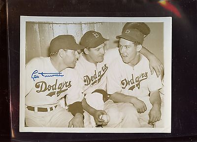  1940 Original Wire Photo Leo Durocher Brooklyn Dodgers Autographed Hologram