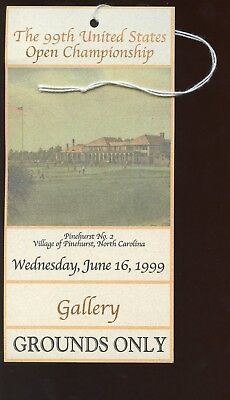 June 16 1999 USGA Golf US Open Ticket