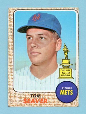 1968 Topps #45 Tom Seaver New York Mets Baseball Card VG+ ap lt cres  