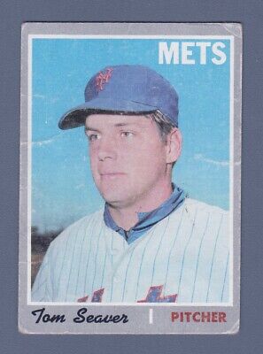 1970 Topps #300 Tom Seaver New York Mets Baseball Card Low Grade