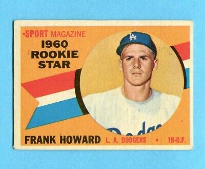 1960 Topps #132 Frank Howard Los Angeles Dodgers Rookie Baseball Card Vg/Ex