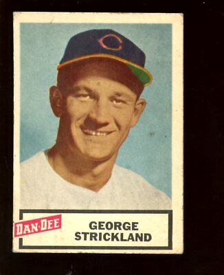 1954 Dan Dee Potato Chips Baseball Card George Strickland EX