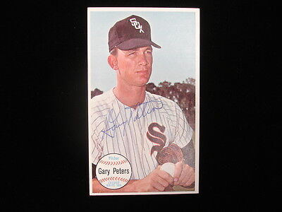 Gary Peters Autographed 1964 Topps Giants #1 Baseball Card