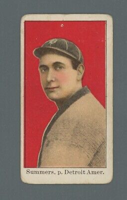 1909-11 American Caramel Ed Summers Detroit Tigers Baseball Card 