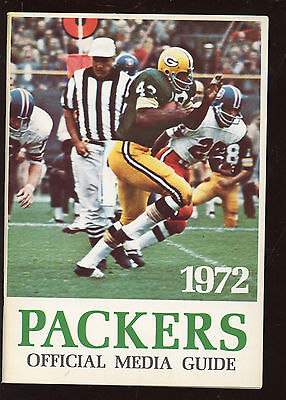 1972 NFL Football Green Bay Packers Press Book / Media Guide NRMT