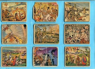 1938 Gum Inc. Horrors of War Starter Set Lot of 23 Different Cards Low Grade 