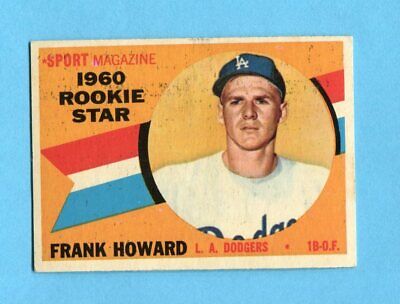 1960 Topps #132 Frank Howard Los Angeles Dodgers Rookie Baseball Card EX+