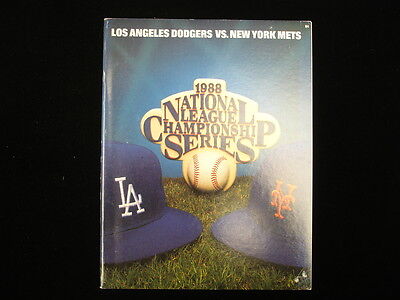 1988 National League Championship Series Mets @ Dodgers Program