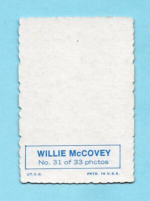 1969 Topps Deckle Edge #31 Willie McCovey San Francisco Giants Baseball Card  