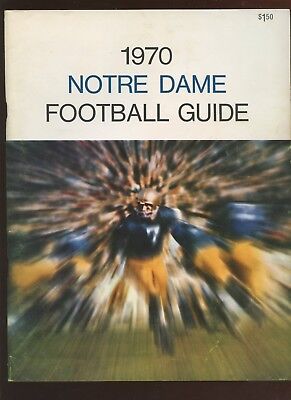 1970 NCAA Football Guide Notre Dame EX