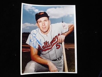 Brooks Robinson Baltimore Orioles Autographed Color 8" x 10" Photograph