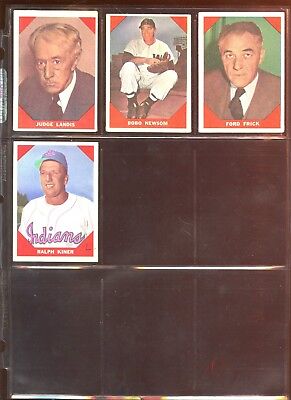 1960 Fleer Baseball Card Lot 22 Different VG/EX+