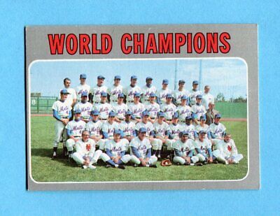 1970 Topps #1 New York Mets Team Baseball Card EX+ o/c  