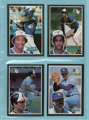 1985 Donruss Action All-Stars Complete Set of 60 Baseball Cards NM