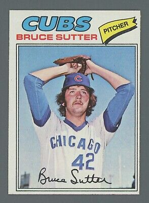 1977 Topps #144 Bruce Sutter Chicago Cubs Rookie Baseball Card NM o/c