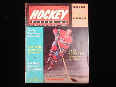 February 1970 Hockey Pictorial - Yvan Cournoyer Cover