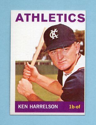 1964 Topps #419 Ken Harrelson KC Athletics Rookie Baseball Card NM o/c      