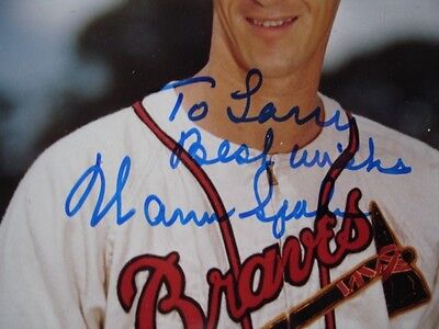 Warren Spahn Autographed 8" x 10" Color Photograph - B&E Hologram