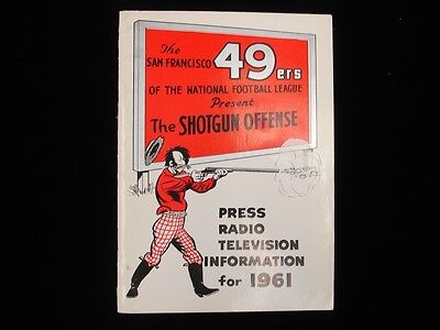 1961 San Francisco 49ers Football Media Guide