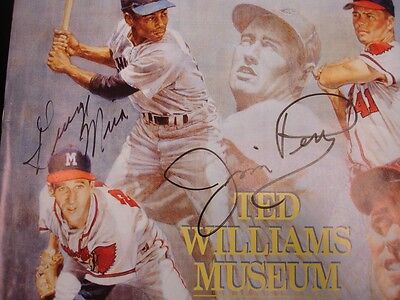 Ted Williams Museum 5th Anniversary Yearbook - 32 Autographs! - B&E LOA