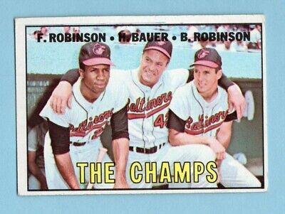 1967 Topps #1 The Champs Baltimore Orioles Baseball Card EX    