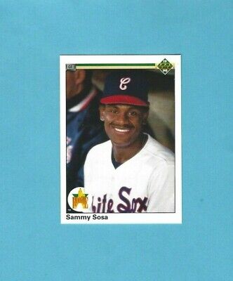 1990 Upper Deck #17 Sammy Sosa Chicago White Sox Rookie Baseball Card NM