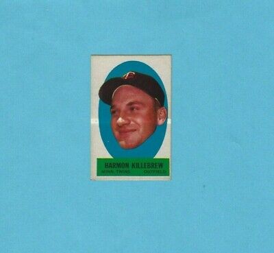 1963 Topps Peel-Off Harmon Killebrew Minnesota Twins Baseball Card   