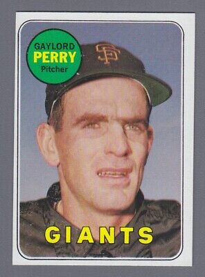 1969 Topps #485 Gaylord Perry San Francisco Giants Baseball Card NM o/c