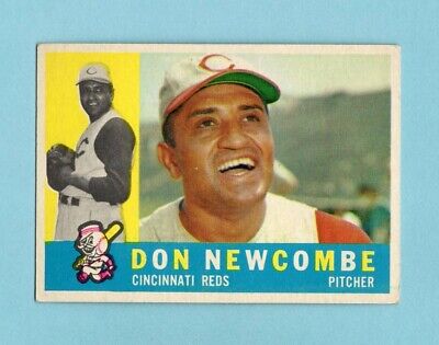 1960 Topps #345 Don Newcombe Cincinnati Reds Baseball Card EX - EX+     